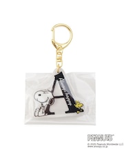 ◆SNOOPY イニシャルアクリルキーホルダー A