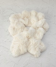 【あったか】フェイクファー ネジネジマフラー