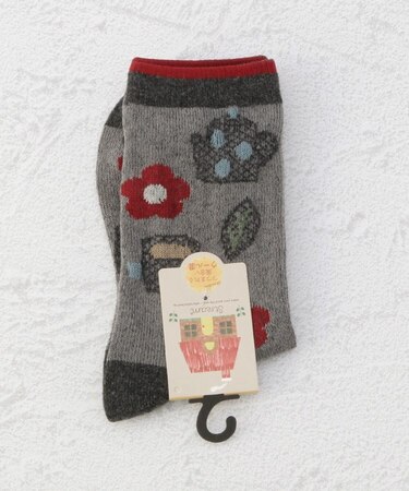 ◆ポットとお茶クルーソックス