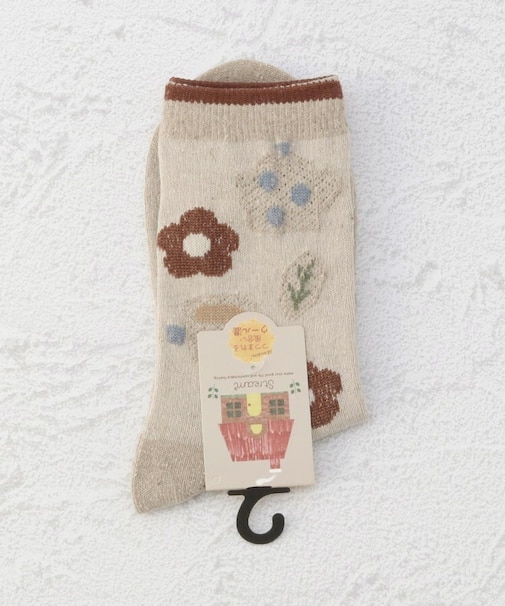 ◆ポットとお茶クルーソックス