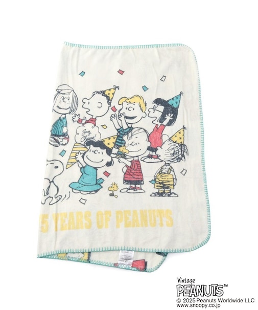 【あったか】SNOOPY ひざ掛け 75th