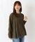 レイヤード風 タック入りブラウス