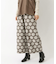 ドットジャカード 9分丈セミワイドパンツ
