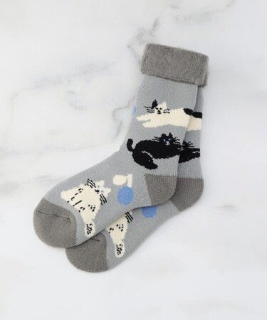 【あったか】スワンネル おやすみ靴下