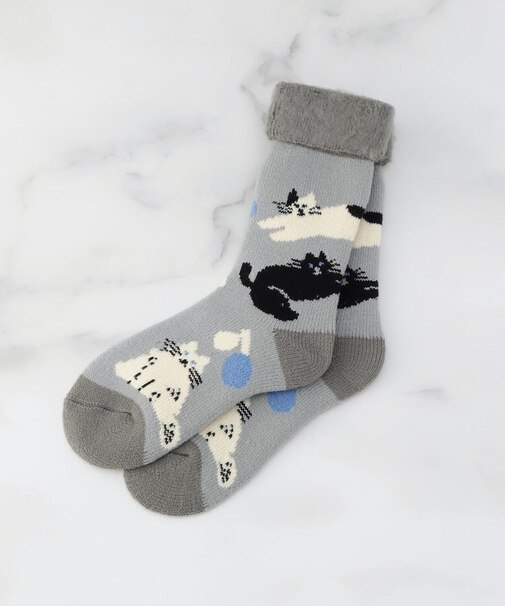 【あったか】スワンネル おやすみ靴下