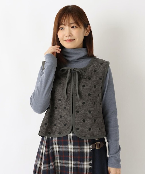 ドットジャカードベスト