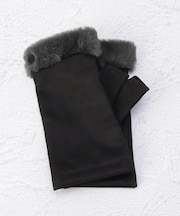 【あったか】ファースエード 指無し