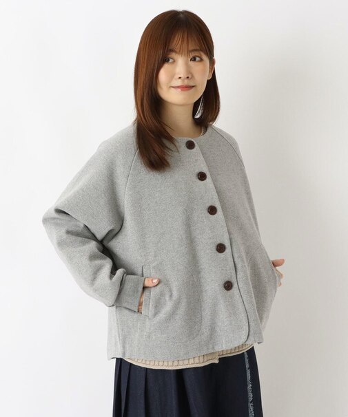 ウールライク 両面起毛ジャケット