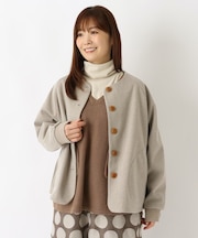 ウールライク 両面起毛ジャケット