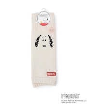 【あったか】SNOOPY 顔刺繍 レッグウォーマー