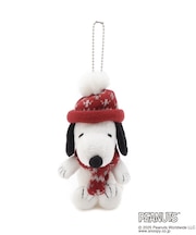 ◆SNOOPY ボールチェーンマスコット ニットキャップ