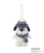 ◆SNOOPY ボールチェーンマスコット ニットキャップ