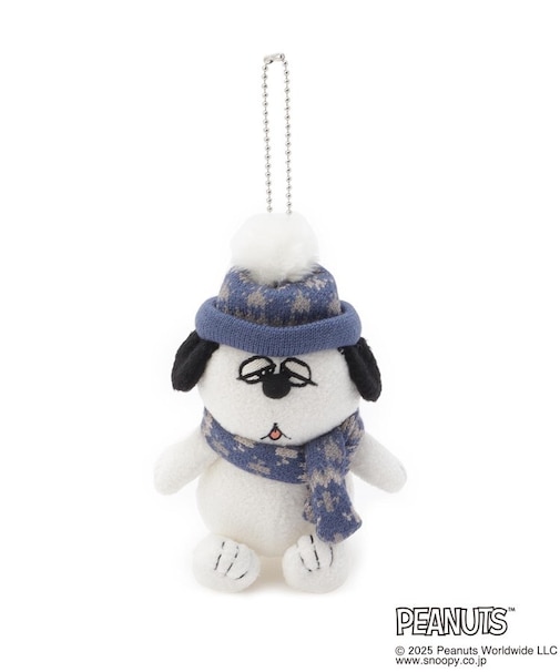 ◆SNOOPY ボールチェーンマスコット ニットキャップ