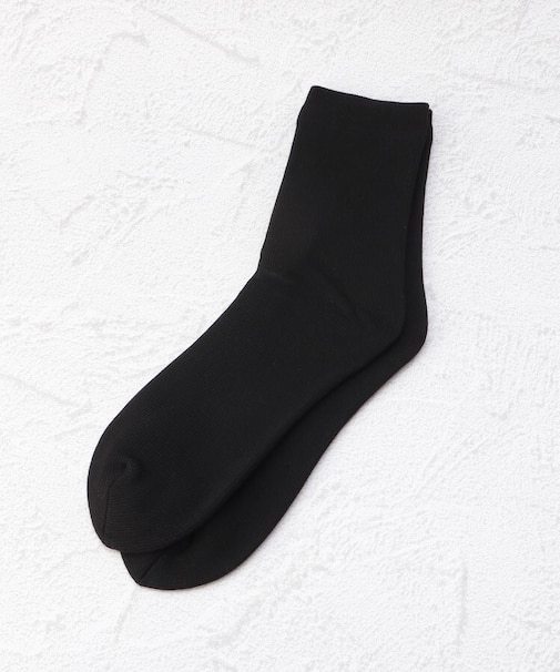 ◆無地裏起毛ロークルークォーターソックス