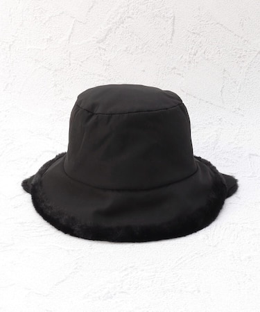 【あったか】ファーイヤマフ バケットハット