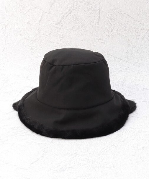 【あったか】ファーイヤマフ バケットハット
