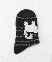 ◆ASOBOU カウチンニット風リス クォーターソックス