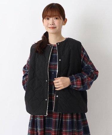 裏シープキルティングベスト