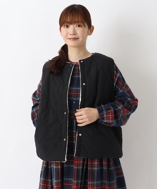 裏シープキルティングベスト