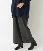 ネルチェック柄イージーパンツ