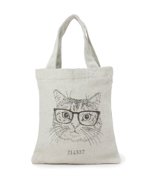 ジャカードバッグ S グラスキャット