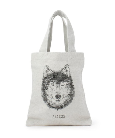 ジャカードバッグ S ウルフ