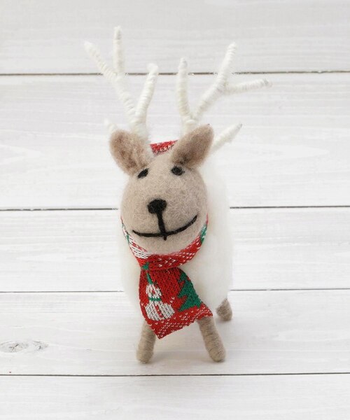 クリスマス】モコモコアニマル トナカイ｜ワンズテラスの通販｜&mall