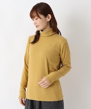 あったかスムース タートルネックプルオーバー