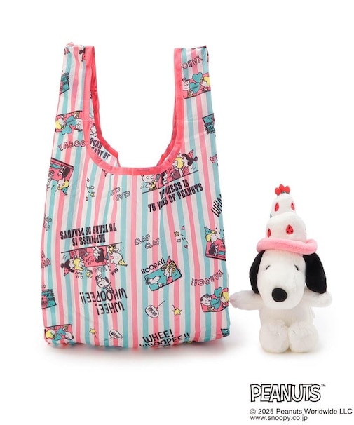 SNOOPY ぬいぐるみエコバッグ 75th