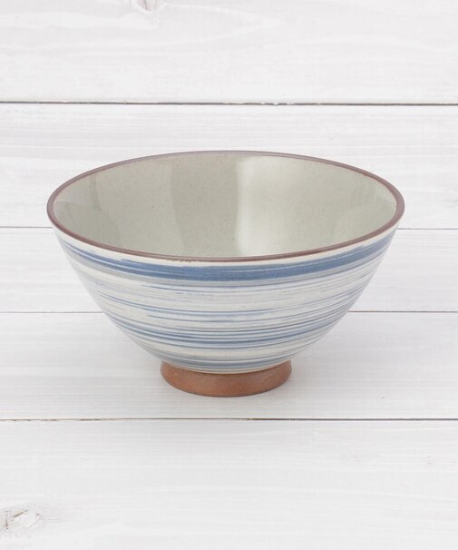 粉引かすり 飯碗 L