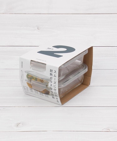 ◆CB 耐熱ガラス保存容器 2P S 400ml