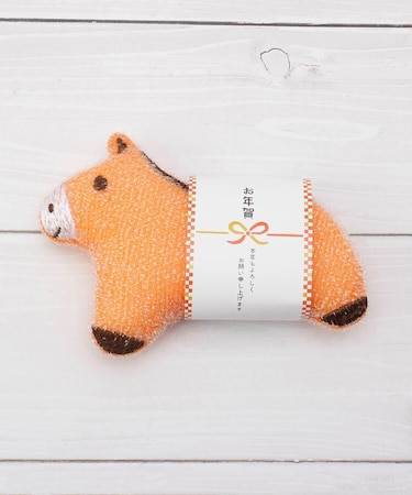 ◆お年賀 キラキラおそうじスポンジ 午