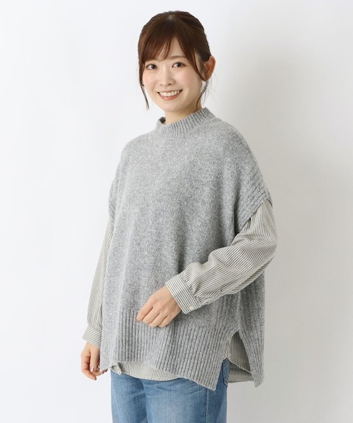 ハイネックプルオーバーベスト