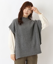 ハイネックプルオーバーベスト