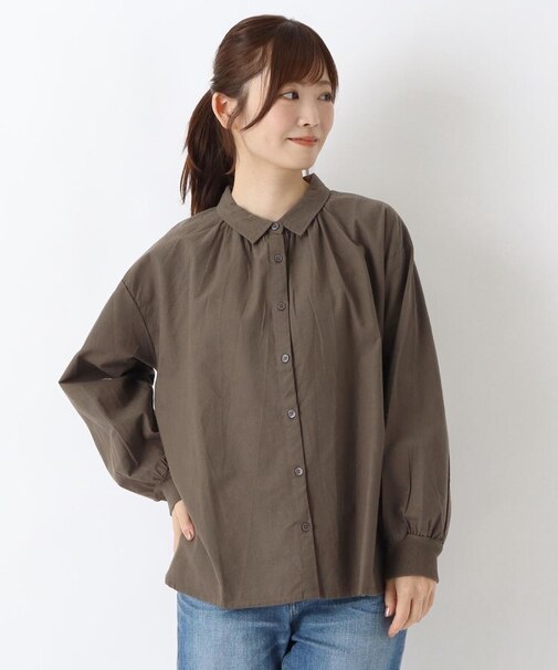 綿レーヨン微起毛シャツ