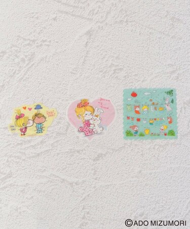 ◆水森亜土 クリアステッカーセット kawaii