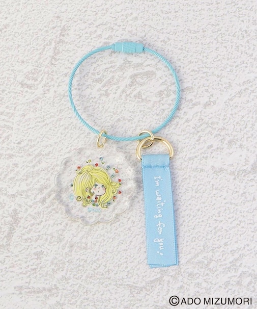 ◆水森亜土 2チャームワイヤーキーリング