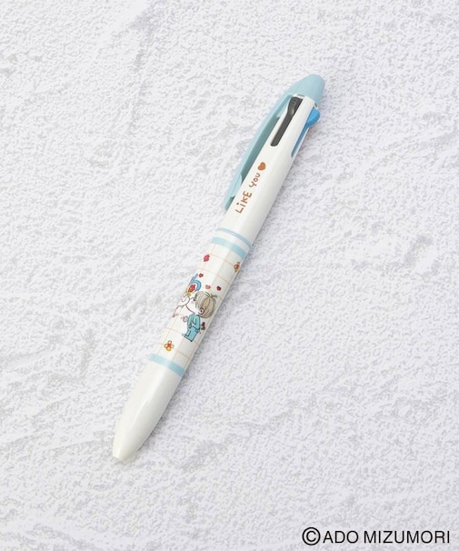 ◆【リンネル2月号掲載】水森亜土 3色ボールペン
