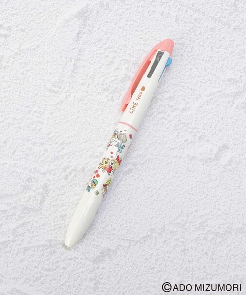 ◆【リンネル2月号掲載】水森亜土 3色ボールペン