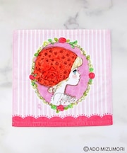 ◆水森亜土 ウォッシュタオル ビューティーローズ