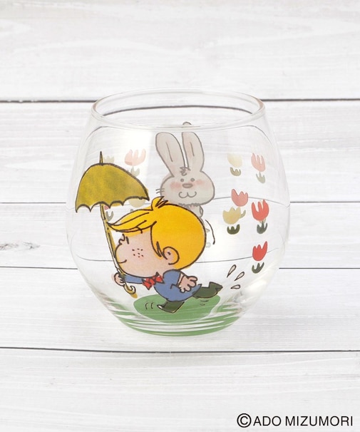 水森亜土 丸グラス 330ml