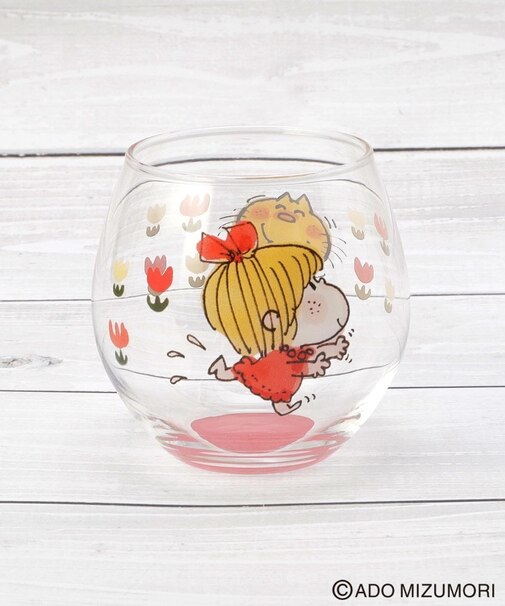 水森亜土 丸グラス 330ml