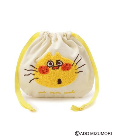 【リンネル2月号掲載/ワンズテラス限定】水森亜土 サガラ刺繍巾着