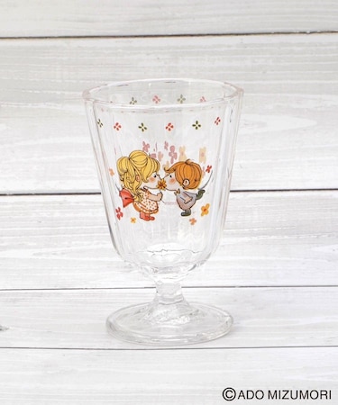 水森亜土 脚付きグラス 190ml