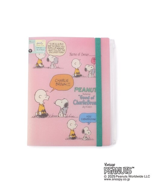 ◆SNOOPY ゴムバンドクリアファイル 5P