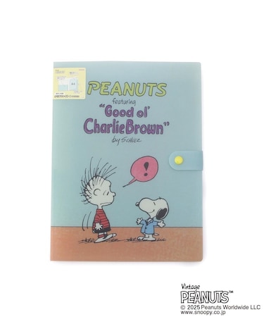 ◆SNOOPY ボタン付きクリアファイル 4P