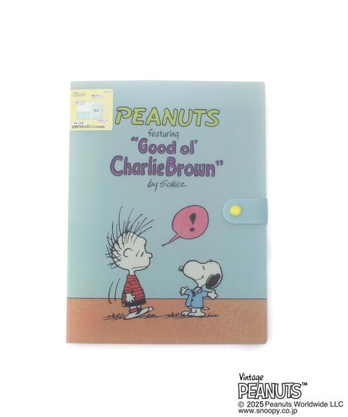 ◆SNOOPY ボタン付きクリアファイル 4P