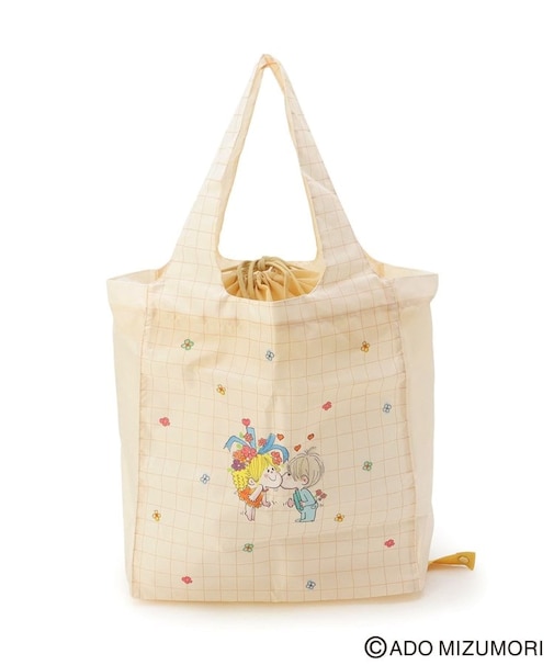 水森亜土 底板付きエコバッグ ワイド