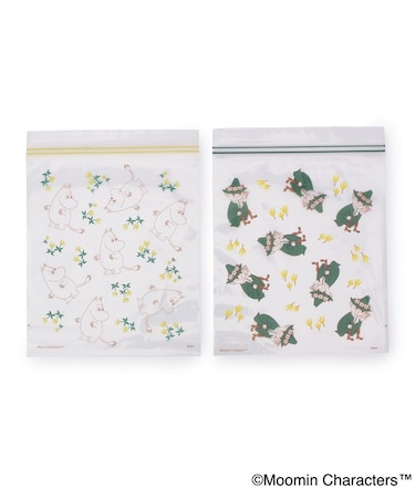 ◆MOOMIN ダブルファスナー付チャック袋
