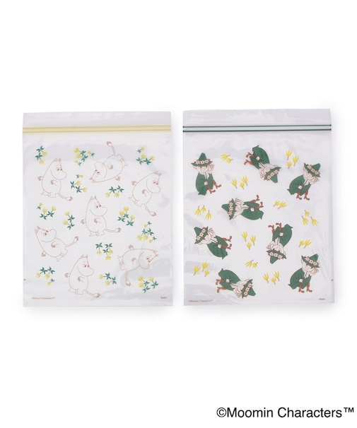◆MOOMIN ダブルファスナー付チャック袋